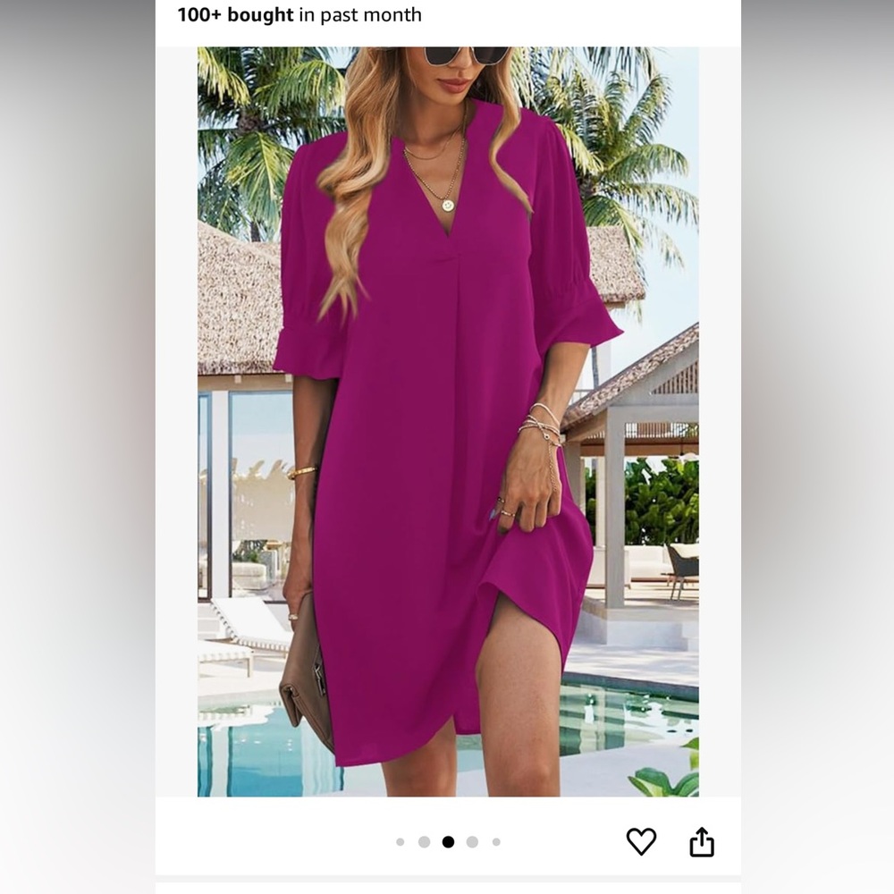 Elegant Magenta dress